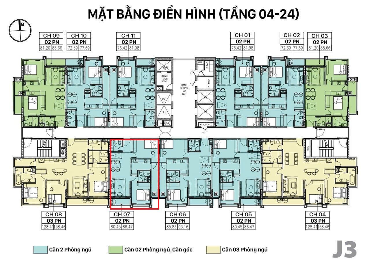 Chính chủ bán căn 2PN Jade Square Phạm Văn Đồng – Tiện ích đỉnh cao